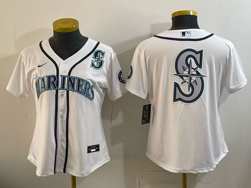 Youth 2026 Seattle Mariners Blank White Game Nike MLB Jersey style 0019